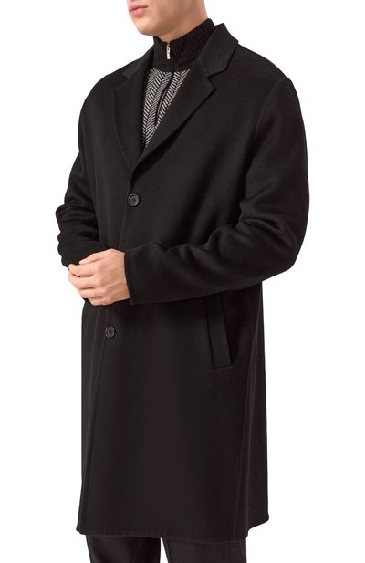 Кашемировое пальто MVST черного цвета по цене 379500 руб., арт. TXEKB-ES4370/LC1598, фото 3 Кашемировое пальто MVST, арт. TXEKB-ES4370/LC1598, фото 3