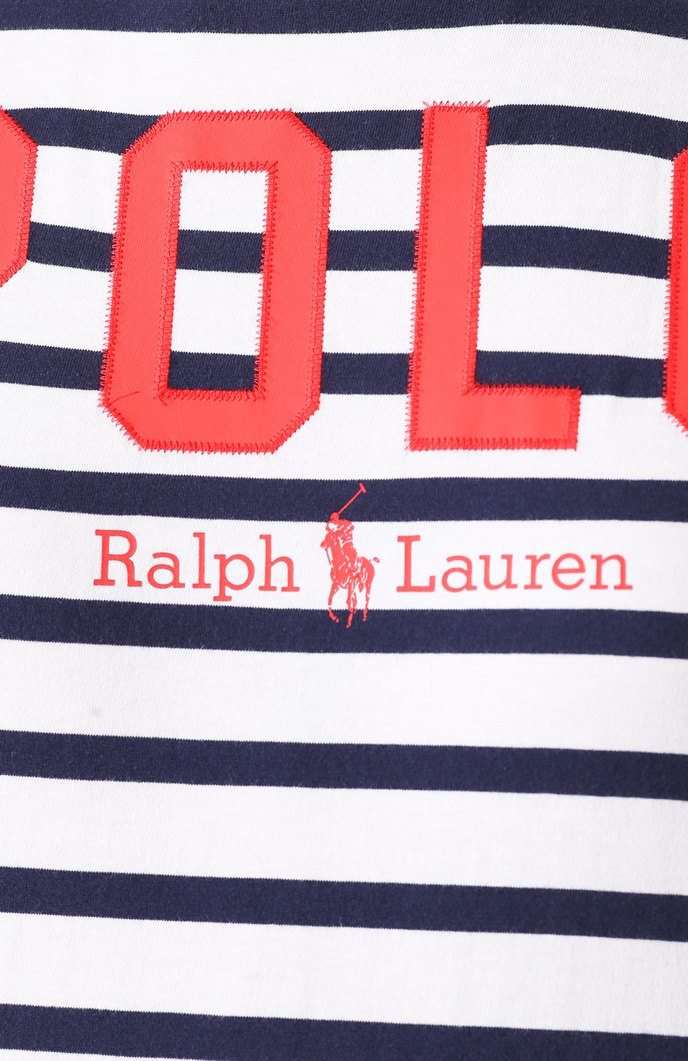 Хлопковая футболка POLO RALPH LAUREN синего цвета по цене 6915 руб., арт. 211782939, фото 5 Хлопковая футболка POLO RALPH LAUREN, арт. 211782939, фото 5