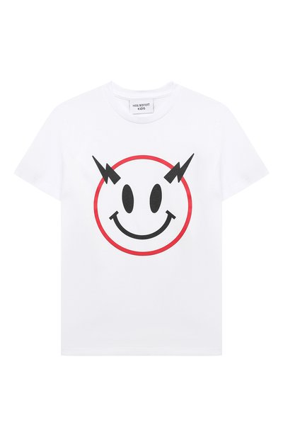 Хлопковая футболка NEIL BARRETT KIDS, арт. 033581, фото 1