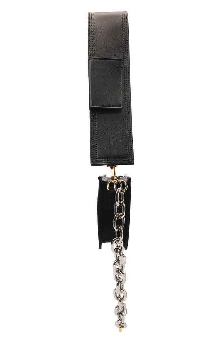 Женская сумка le sac ciuciu JACQUEMUS черного цвета, арт. 213BA009-3060 | Фото 4 (Материал: Натуральная кожа; Размер: medium; Сумки-технические: Сумки через плечо; Драгоценные камни: Проставлено; Материал сплава: Проставлено)
