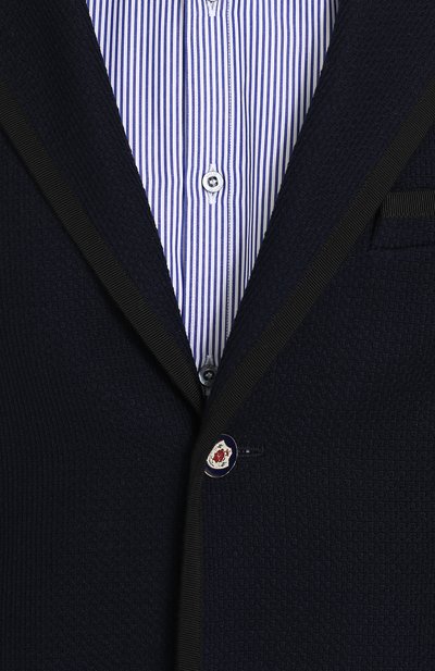 Хлопковый приталенный блейзер GUCCI, арт. 456337/Z4786, фото 5
