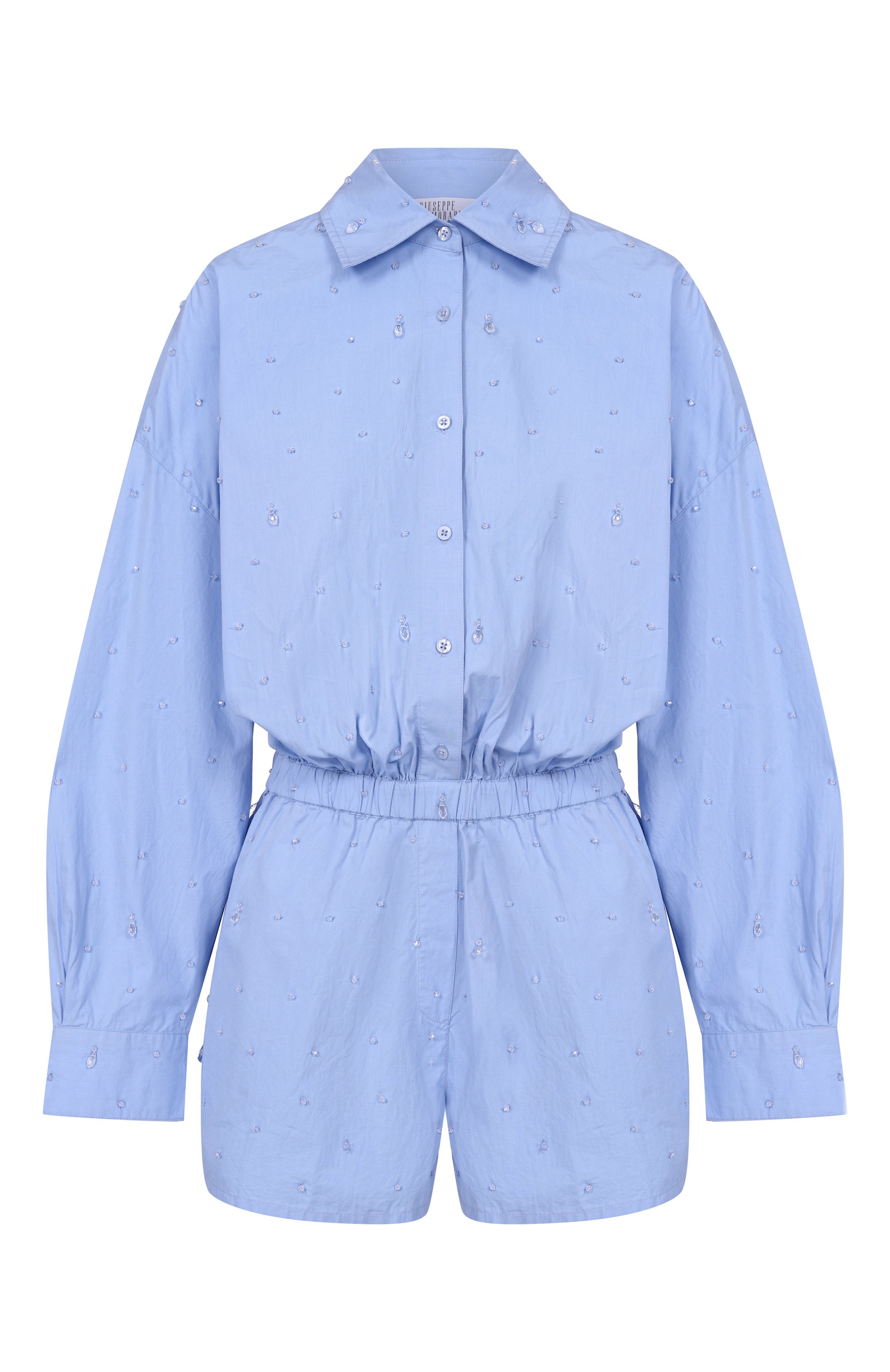 Хлопковый комбинезон с отделкой бисером GIUSEPPE DI MORABITO, арт. 06PSJP500R 16406, фото 1