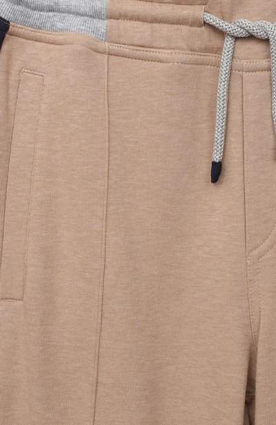 Хлопковые брюки BRUNELLO CUCINELLI бежевого цвета по цене 47950 руб., арт. BD874E308C, фото 3 Хлопковые брюки BRUNELLO CUCINELLI, арт. BD874E308C, фото 3