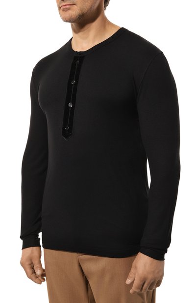 Лонгслив-хенли из вискозы TOM FORD, арт. JMV011/JHL009, фото 3
