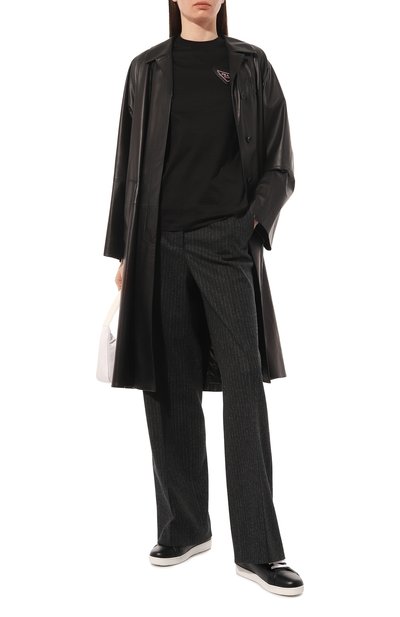 Хлопковая футболка PRADA, арт. 35838-1X58-F0002-161, фото 2