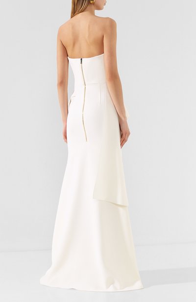 Платье-макси ROLAND MOURET белого цвета по цене 221500 руб., арт. EW20/S0977/F4044, фото 4 Платье-макси ROLAND MOURET, арт. EW20/S0977/F4044, фото 4