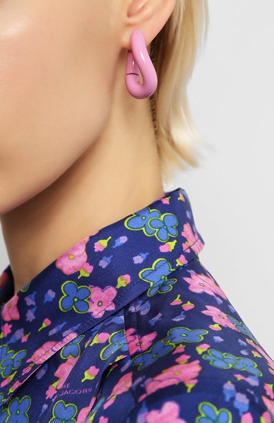 Серьги loop BALENCIAGA розового цвета по цене 47900 руб., арт. 542508/TZ16V, фото 2 Серьги loop BALENCIAGA, арт. 542508/TZ16V, фото 2