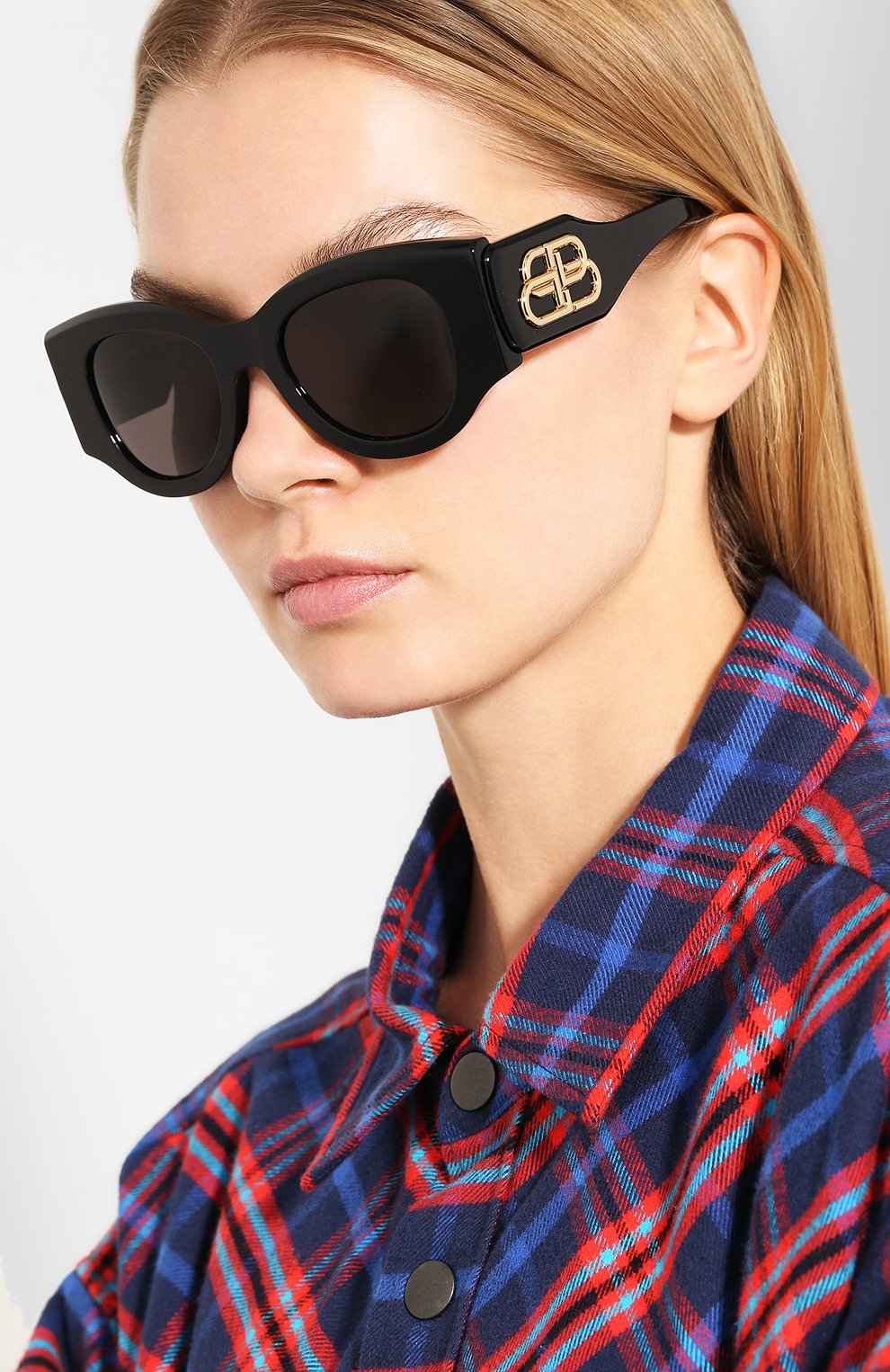 Солнцезащитные очки BALENCIAGA черного цвета по цене 29500 руб., арт. 595315/T0001, фото 2 Солнцезащитные очки BALENCIAGA, арт. 595315/T0001, фото 2