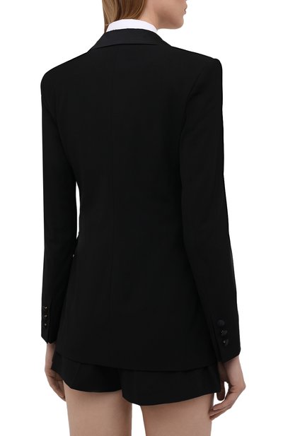 Жакет из вискозы и шерсти REDVALENTINO черного цвета по цене 69950 руб., арт. WR3CE00E/4JJ, фото 4 Жакет из вискозы и шерсти REDVALENTINO, арт. WR3CE00E/4JJ, фото 4