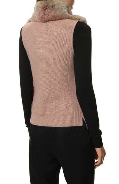 Жилет из кашемира и меха шиншиллы LORO PIANA, арт. FAF3985, фото 4