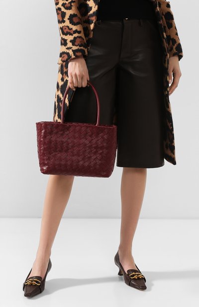 Сумка-тоут BOTTEGA VENETA бордового цвета по цене 211500 руб., арт. 600887/VCPP1, фото 2 Сумка-тоут BOTTEGA VENETA, арт. 600887/VCPP1, фото 2