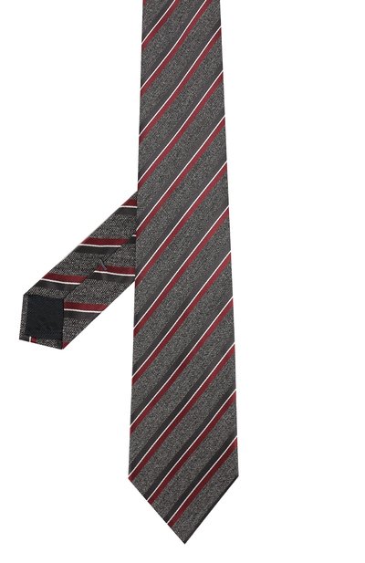 Шелковый галстук ZEGNA серого цвета по цене 23700 руб., арт. Z6D81/1UM, фото 2 Шелковый галстук ZEGNA, арт. Z6D81/1UM, фото 2