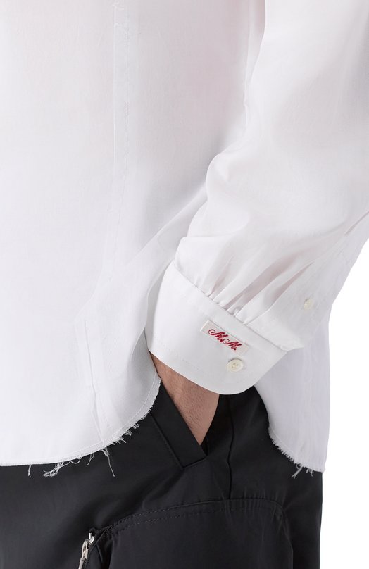 Хлопковая рубашка Maison Margiela S67DT0021/M35308 Белый  S67DT0021/M35308 Фото 5