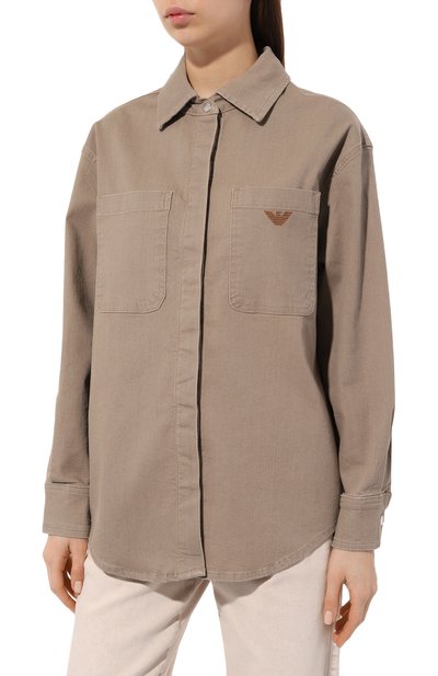 Хлопковая рубашка EMPORIO ARMANI, арт. 3R2C61/2NM2Z, фото 3