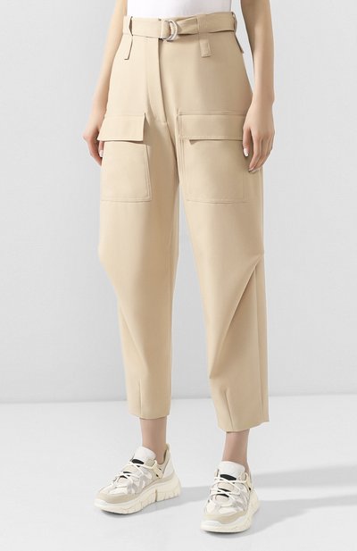 Шерстяные брюки STELLA MCCARTNEY бежевого цвета по цене 56650 руб., арт. 600604/S0A41, фото 3 Шерстяные брюки STELLA MCCARTNEY, арт. 600604/S0A41, фото 3