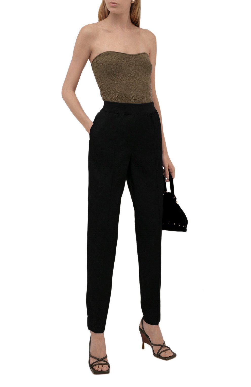Шерстяные брюки JIL SANDER черного цвета по цене 87200 руб., арт. JSWT315000-WT202500, фото 2 Шерстяные брюки JIL SANDER, арт. JSWT315000-WT202500, фото 2