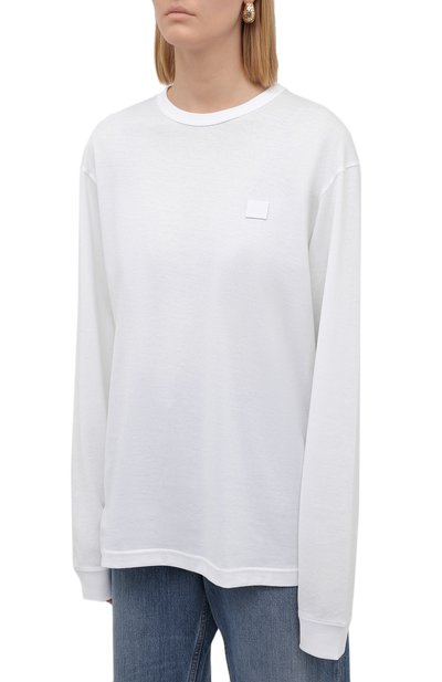 Хлопковый лонгслив ACNE STUDIOS, арт. CL0115/W, фото 3