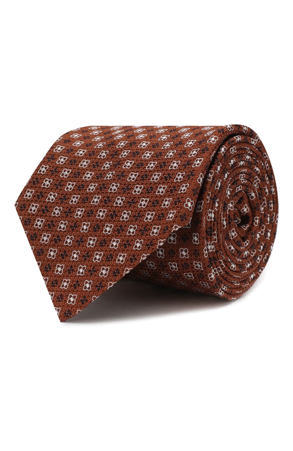 Шелковый галстук CORNELIANI оранжевого цвета по цене 14250 руб., арт. 85U302-0120372/00, фото 1 Шелковый галстук CORNELIANI, арт. 85U302-0120372/00, фото 1