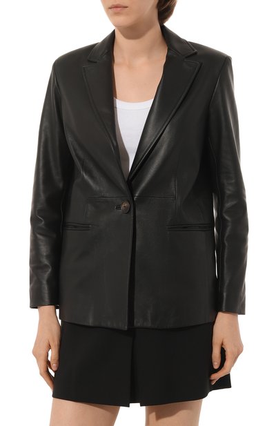 Кожаный жакет SIMONETTA RAVIZZA, арт. JA172L1, фото 3