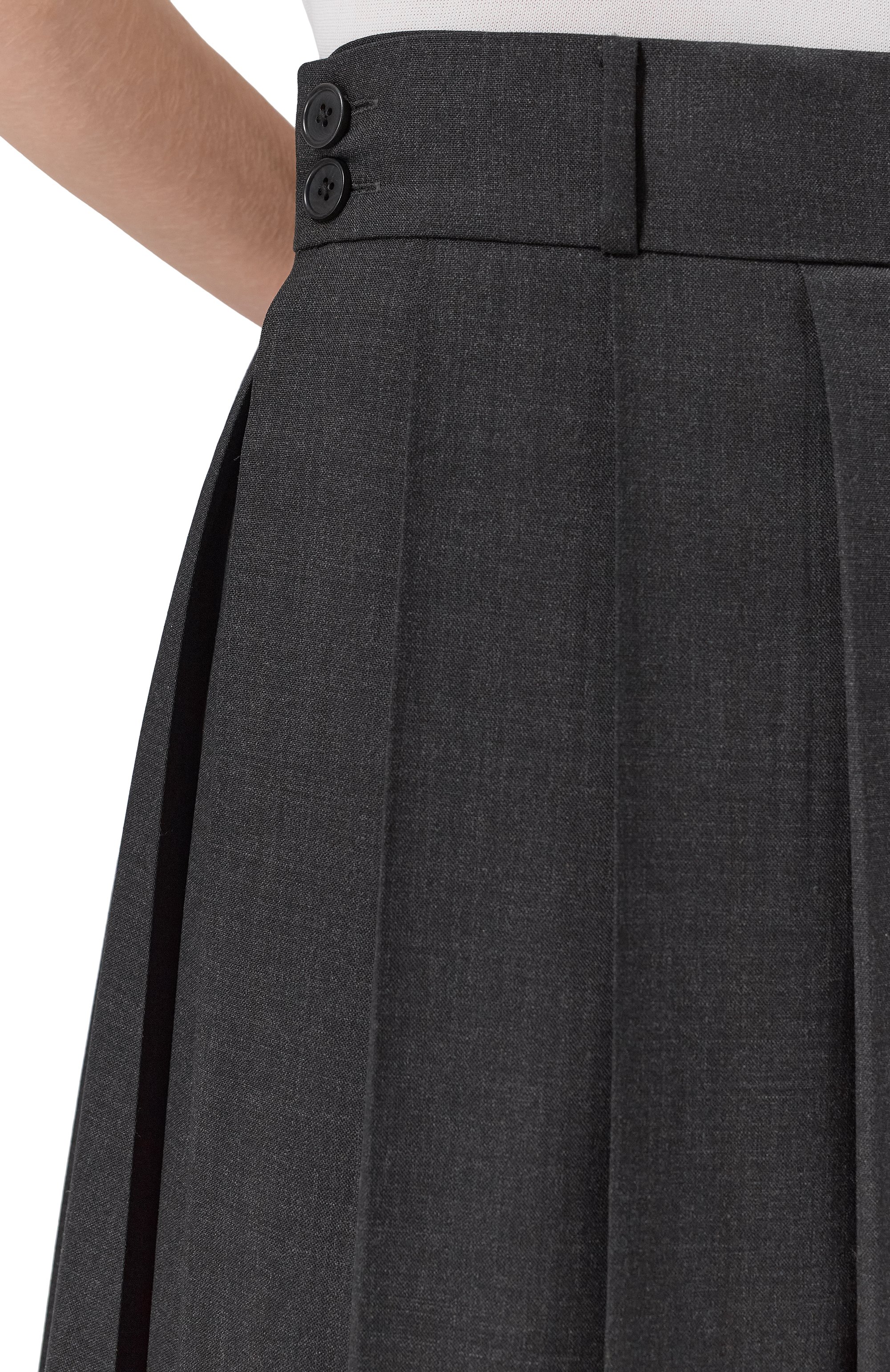 Шерстяная юбка DICE KAYEK, арт. FW25J411 MCL ANTHRACITE, фото 5