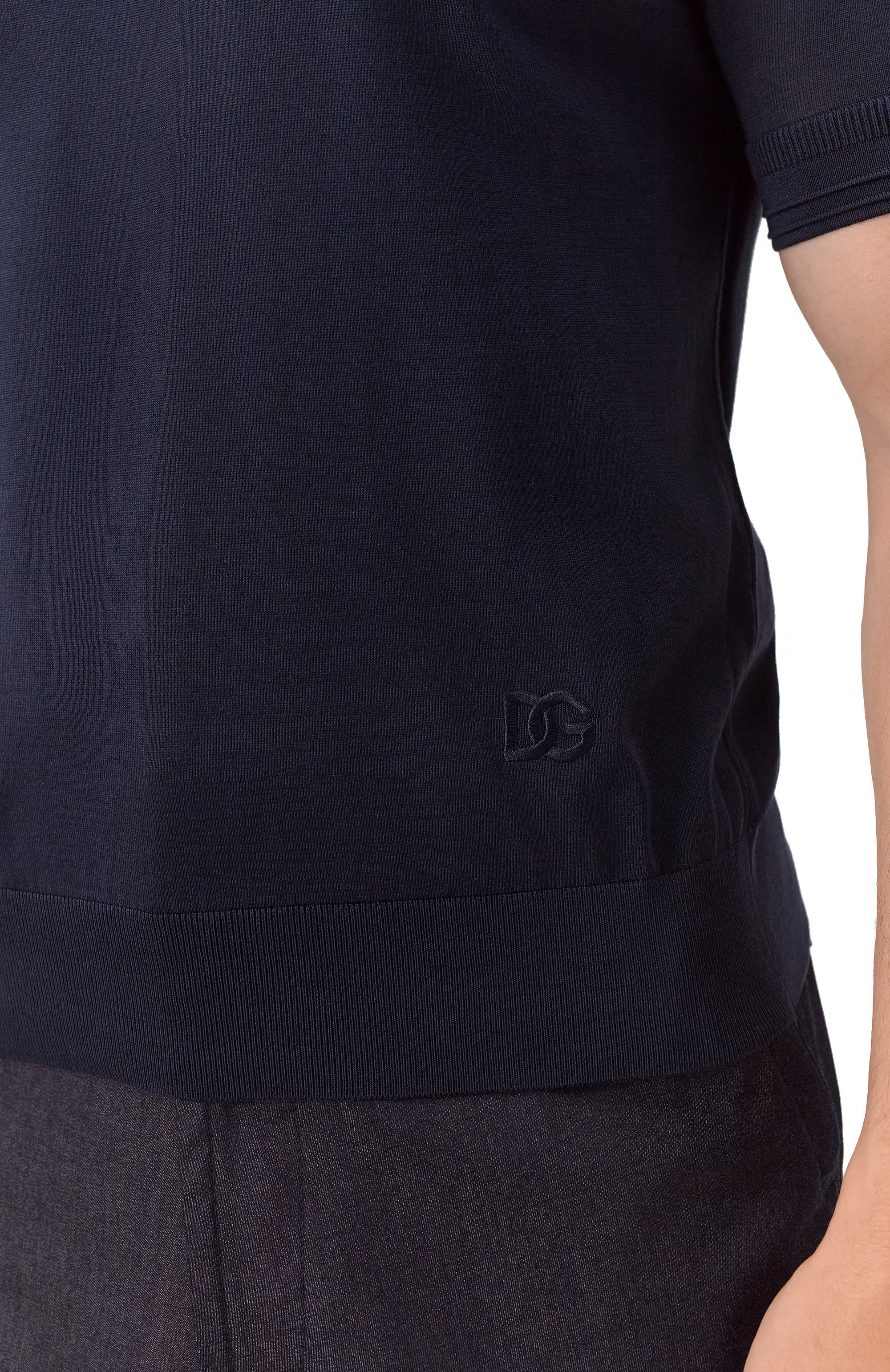 Шелковое поло DOLCE & GABBANA, арт. GXZ02Z/JBSLV, фото 5