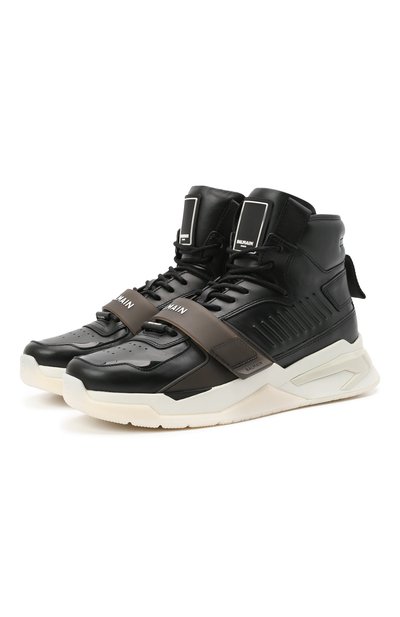 Кожаные кроссовки b-ball BALMAIN, арт. WM1VG230/LCTW, фото 1