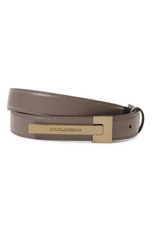 Кожаный ремень Dolce & Gabbana BC4870/AV956 Серый BC4870/AV956