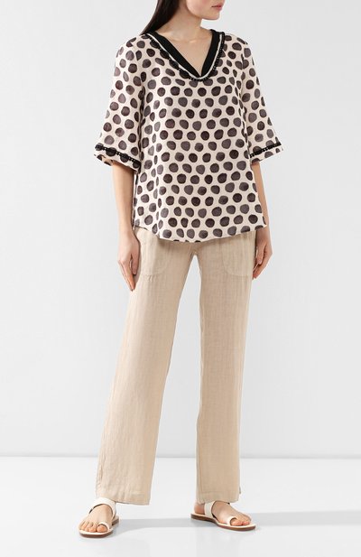 Льняной топ LA FABBRICA DEL LINO, арт. 90506, фото 2