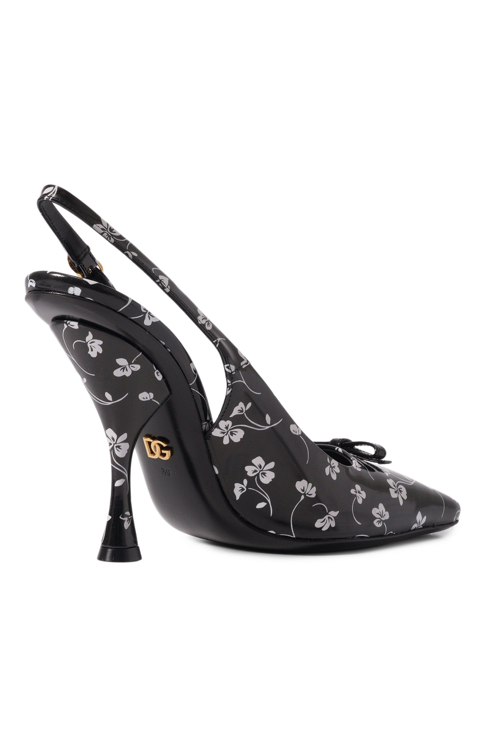 Кожаные туфли DOLCE & GABBANA черно-белого цвета по цене 134000 руб., арт. CG1101/A3U09, фото 5 Кожаные туфли DOLCE & GABBANA, арт. CG1101/A3U09, фото 5