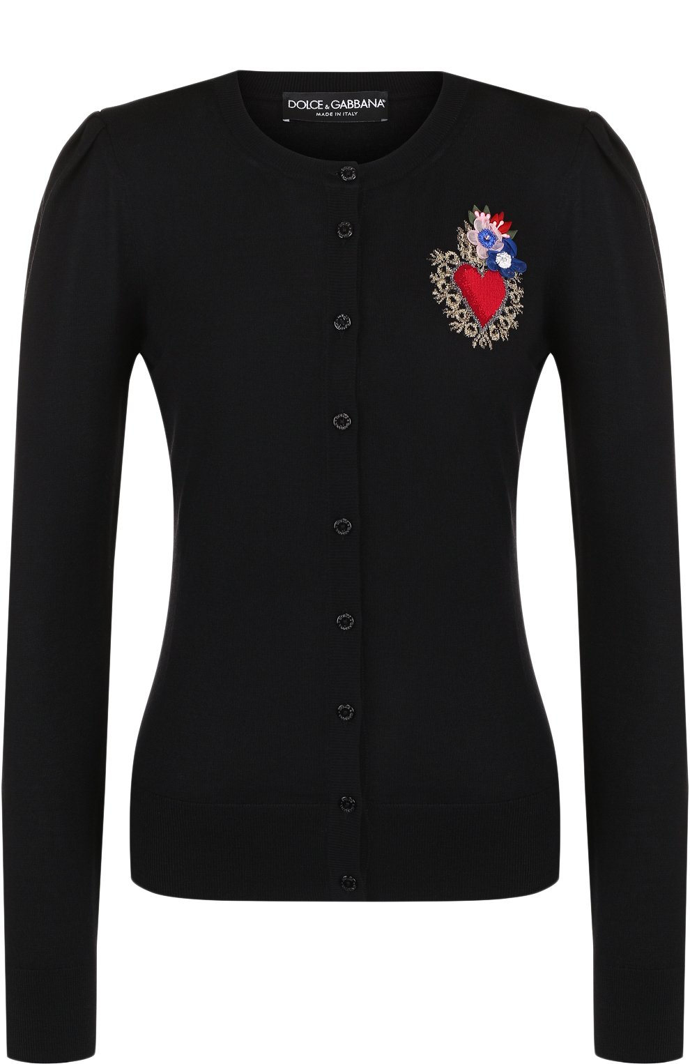 Приталенный кардиган из смеси шерсти и вискозы с шелком DOLCE & GABBANA, арт. FX023Z/JAMCS, фото 1