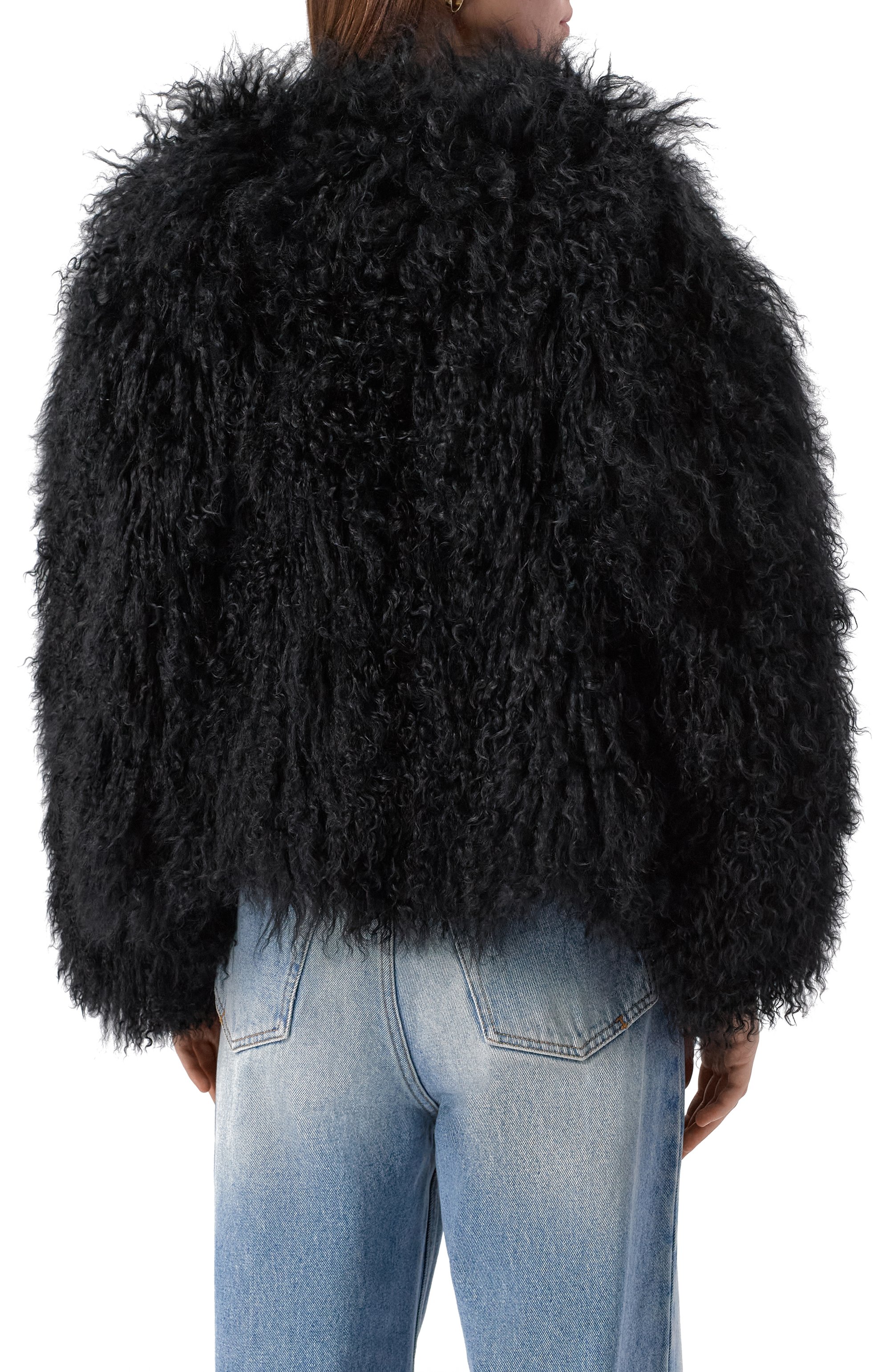 Шуба из ламы SASHA KIM, арт. SK-00001740, фото 4