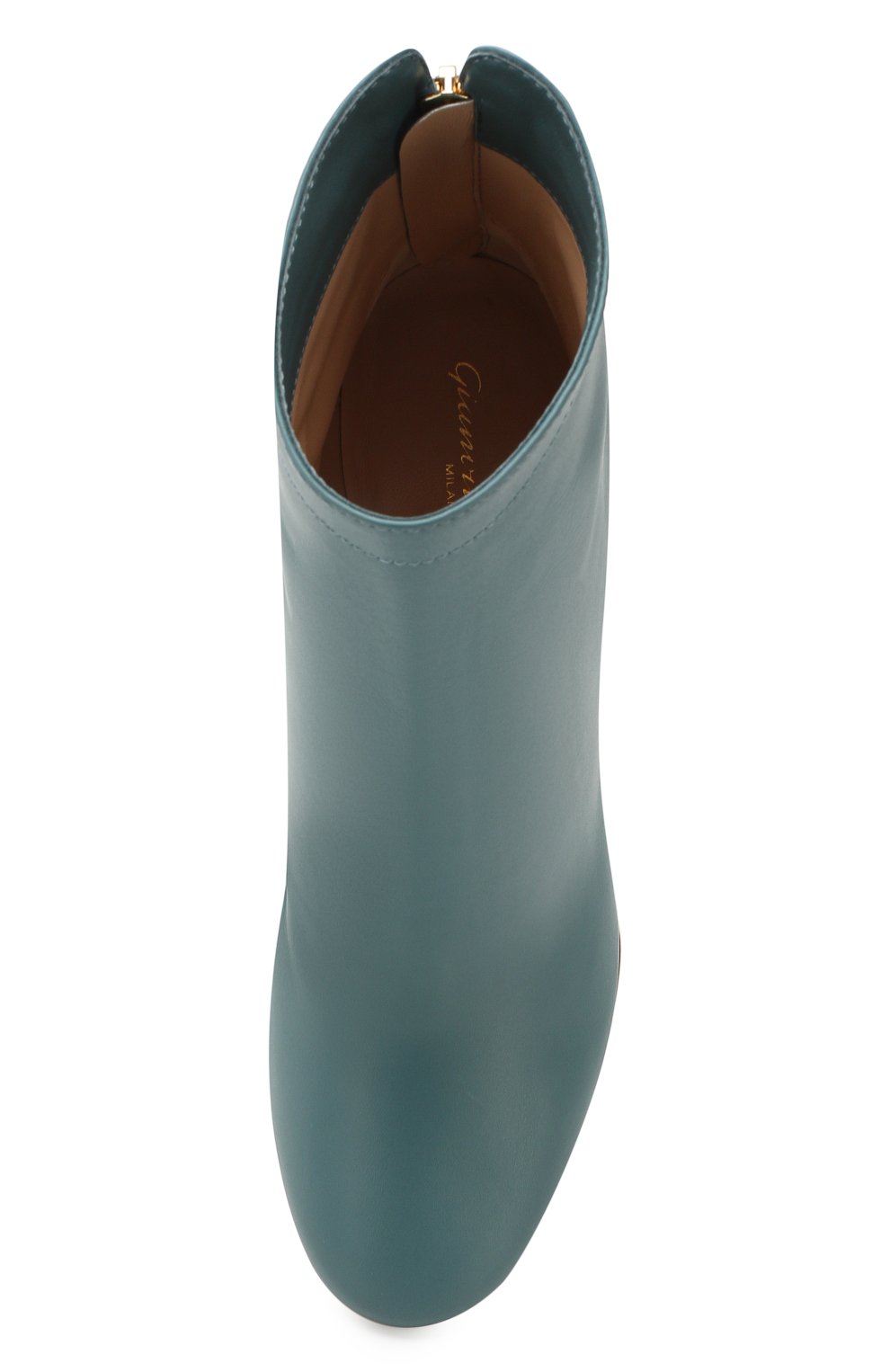 Кожаные ботильоны GIANVITO ROSSI голубого цвета по цене 121500 руб., арт. G73525.85RIC.VGIAMEL, фото 5 Кожаные ботильоны GIANVITO ROSSI, арт. G73525.85RIC.VGIAMEL, фото 5