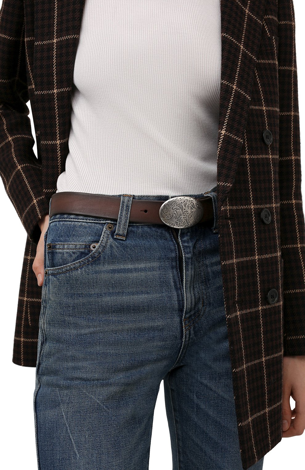 Кожаный ремень RALPH LAUREN, арт. 408858212, фото 2