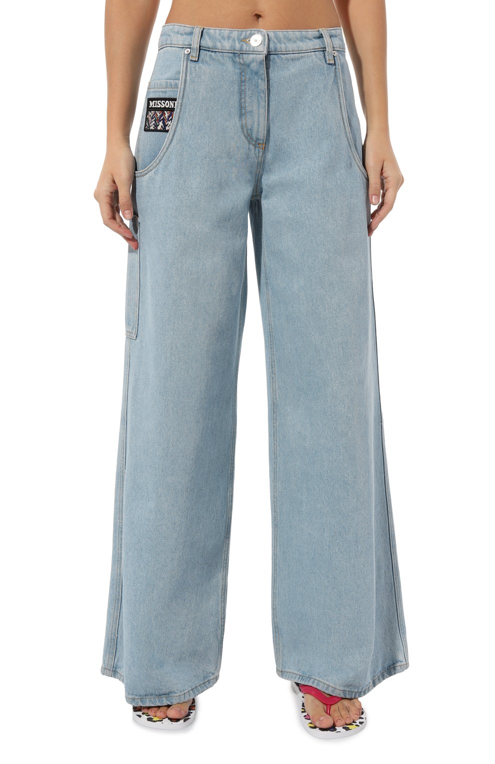 Джинсы MISSONI голубого цвета по цене 75200 руб., арт. WI28/BW00K9, фото 3 Джинсы MISSONI, арт. WI28/BW00K9, фото 3