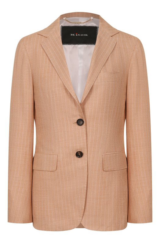 Жакет из кашемира и шелка Kiton D58504K0605G Оранжевый D58504K0605G