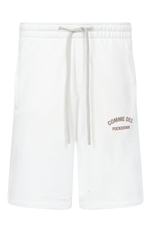 Хлопковые шорты Comme des Fuckdown CFABM01925 Белый CFABM01925