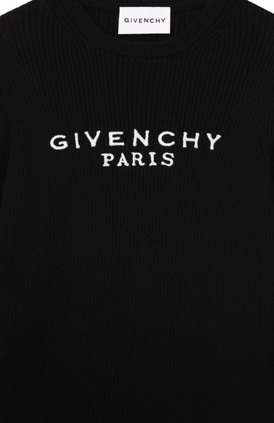 Пуловер из хлопка и кашемира GIVENCHY черного цвета по цене 51100 руб., арт. H31556, фото 3 Пуловер из хлопка и кашемира GIVENCHY, арт. H31556, фото 3