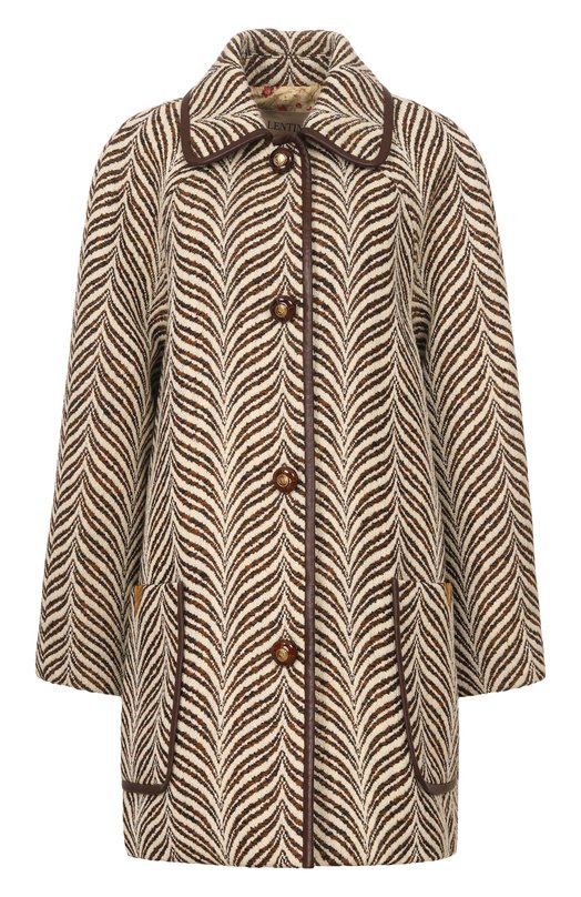 Шерстяное пальто Valentino 8B3CJ3Z7/9RF Бежевый 8B3CJ3Z7/9RF