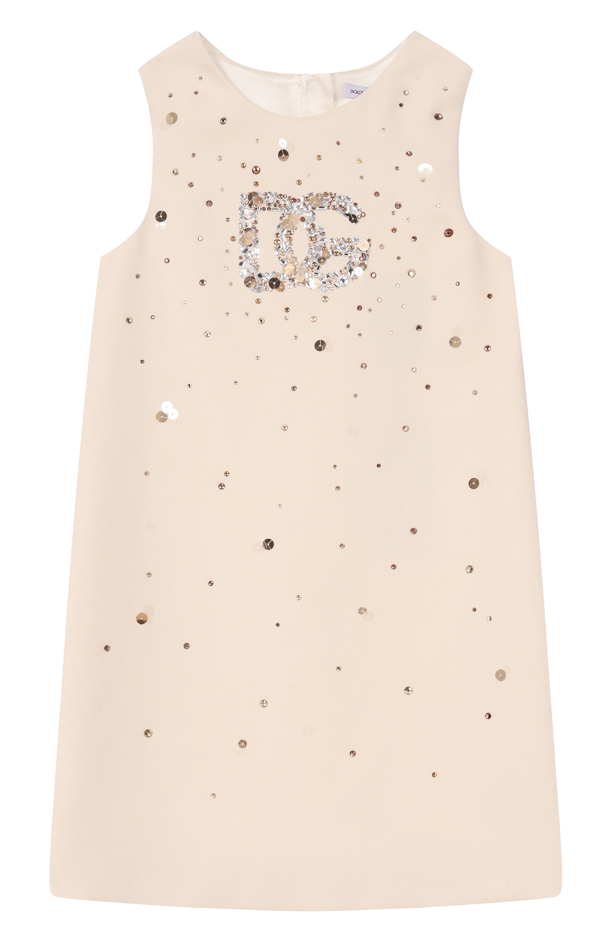 Платье DOLCE & GABBANA кремового цвета по цене 89950 руб., арт. L54DH1/FURMM, фото 1 Платье DOLCE & GABBANA, арт. L54DH1/FURMM, фото 1