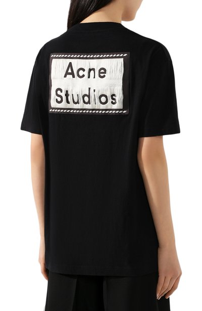 Хлопковая футболка ACNE STUDIOS, арт. AL0119/W, фото 4