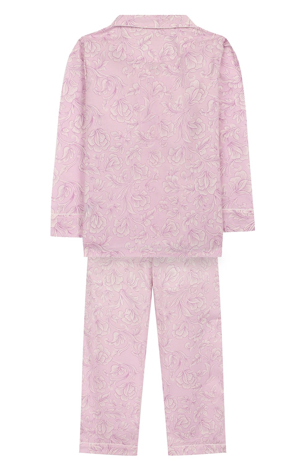 Хлопковая пижама LITTLE YOLKE розового цвета по цене 7315 руб., арт. AW19-12C-MA-LA/1-8Y, фото 2 Хлопковая пижама LITTLE YOLKE, арт. AW19-12C-MA-LA/1-8Y, фото 2