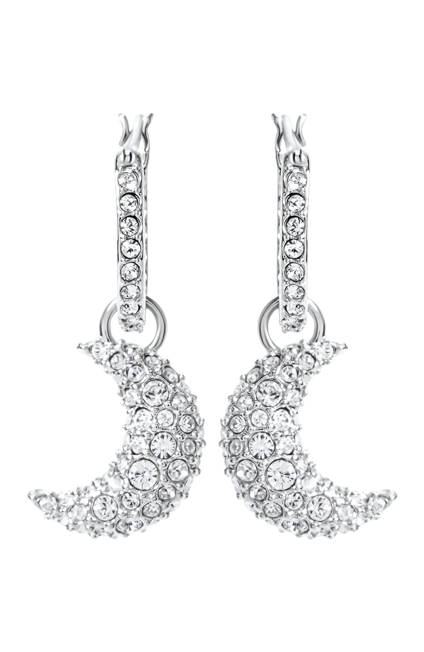 Серьги SWAROVSKI серебряного цвета по цене 18350 руб., арт. 5666157, фото 1 Серьги SWAROVSKI, арт. 5666157, фото 1