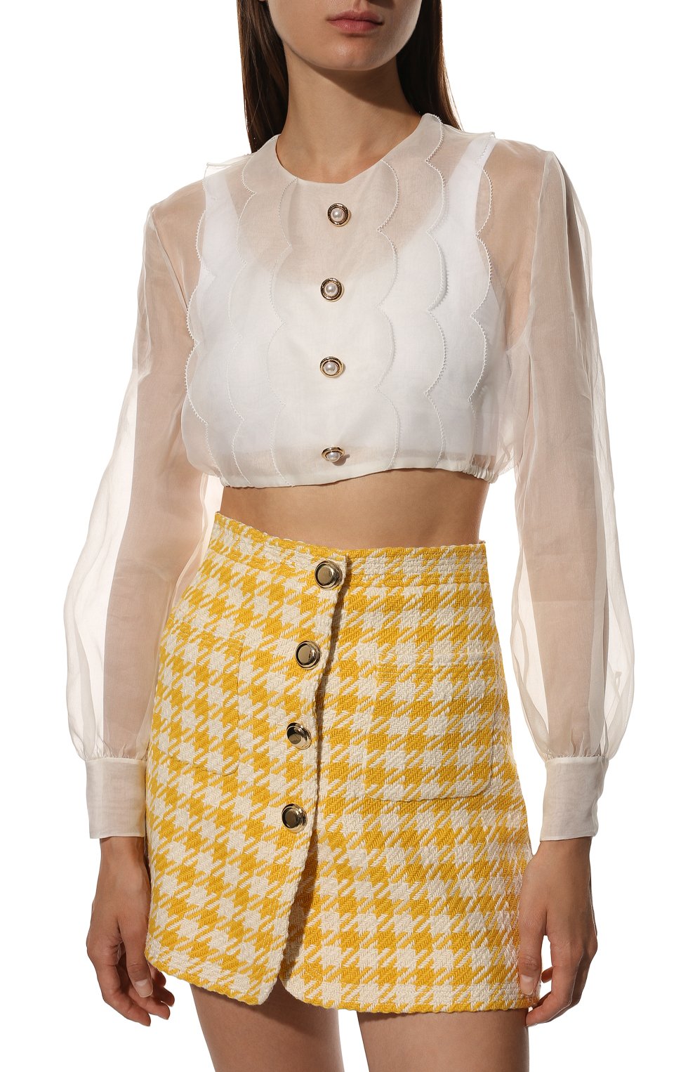 Шелковый топ MIU MIU, арт. MT1674-401-F0009, фото 3