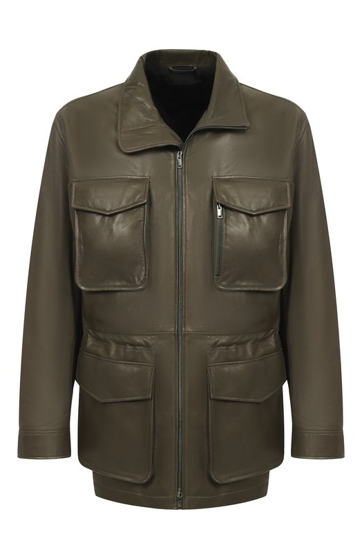 Кожаная куртка MVST 54200 Хаки 54200