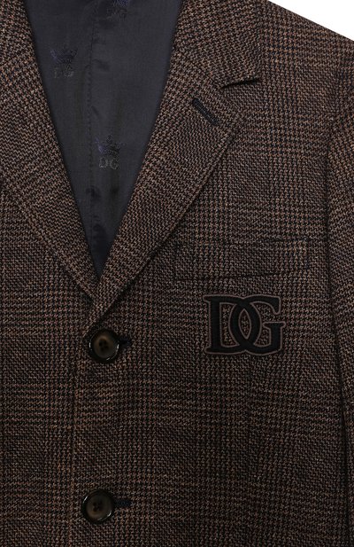 Пиджак из хлопка и шерсти DOLCE & GABBANA, арт. L41E77/G7XJV/8-14, фото 3