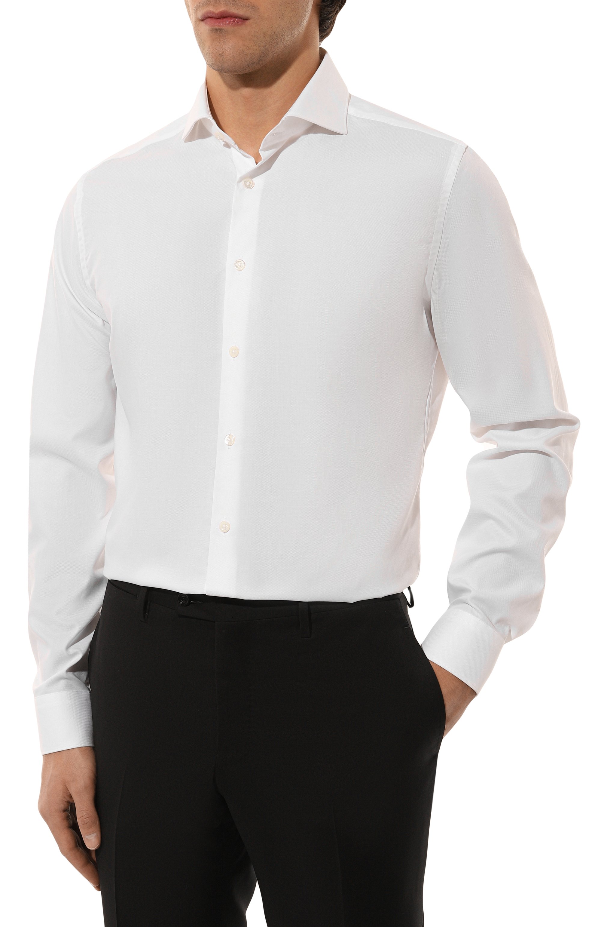 Хлопковая сорочка CORNELIANI, арт. 93P002-9311278, фото 3