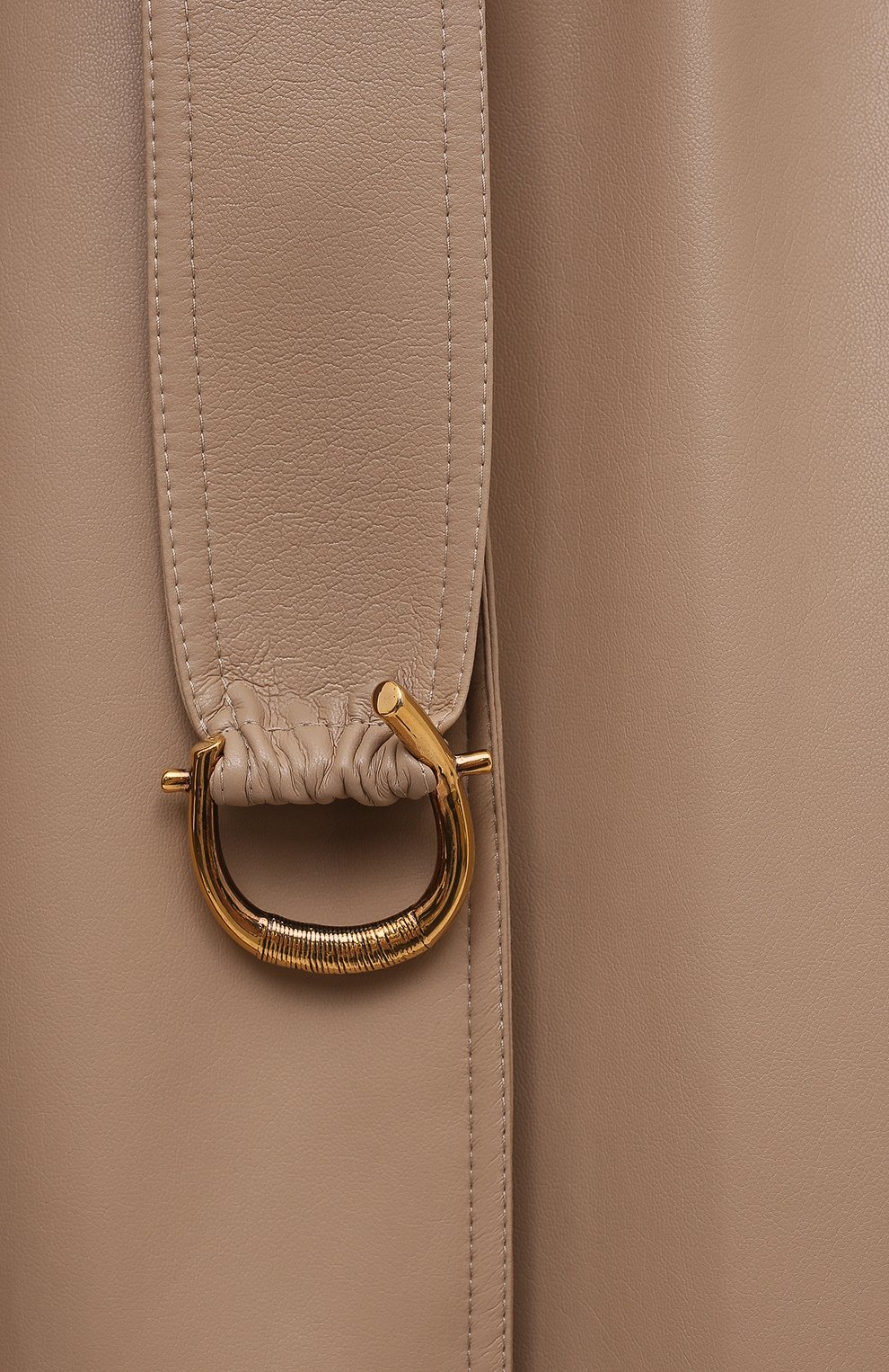 Плащ из экокожи NANUSHKA, арт. AMAL_SANDST0NE_VEGAN LEATHER, фото 5