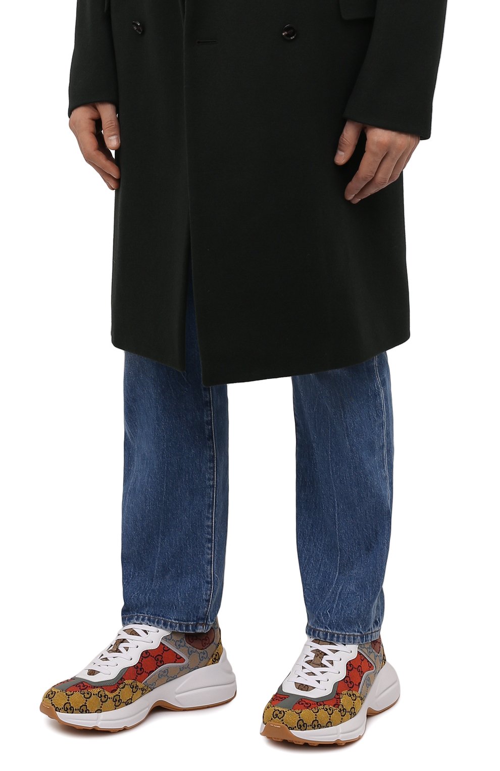 Текстильные кроссовки rhyton GUCCI, арт. 663659/2UZJ0, фото 3