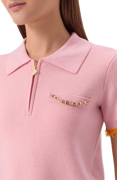 Шерстяное поло CASABLANCA, арт. W-SP26-KW-1225-01, фото 5