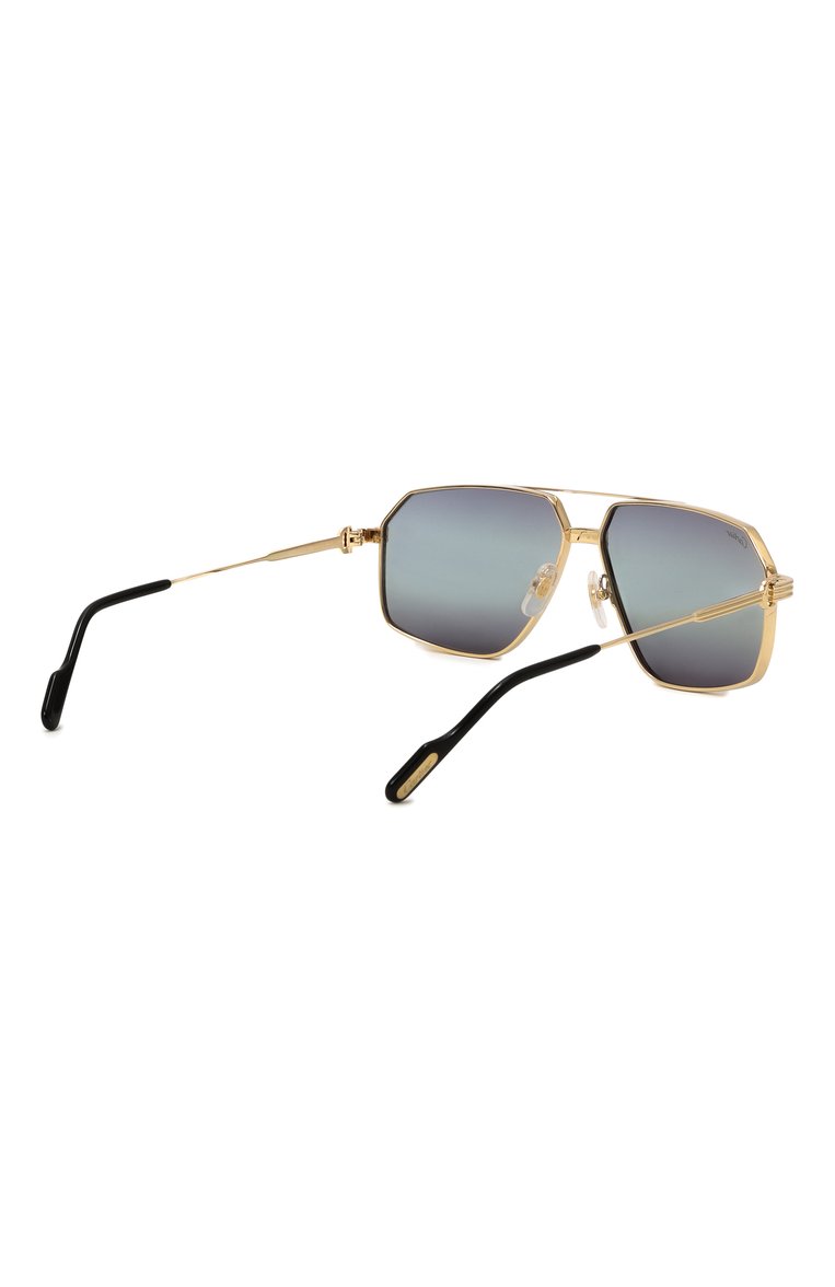 Мужские солнцезащитные очки CARTIER серого цвета, арт. CT0270S 012 | Фото 4 (Региональные ограничения белый список (Axapta Mercury): Не проставлено; Нос: Не проставлено; Материал: Металл; Тип очков: С/з; Кросс-КТ: С/з-мужское; Очки форма: Авиаторы, Прямоугольные; Оптика Гендер: оптика-мужское)